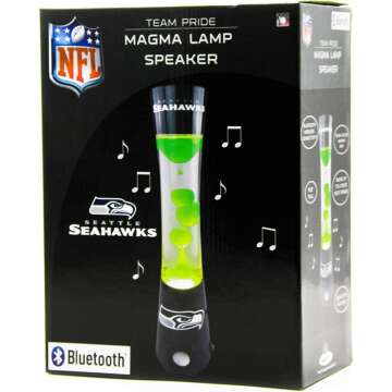 NFL Team Magma Lamp & Bluetooth Speaker - Seahawks