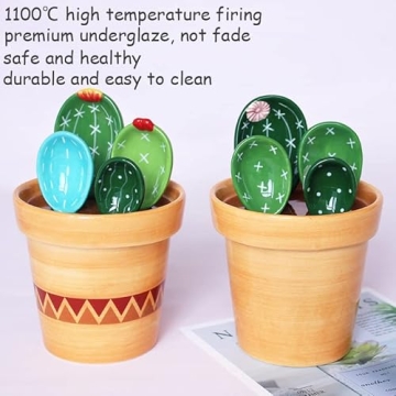 Charming Cactus Measuring Spoons Set for Baking Gifts
