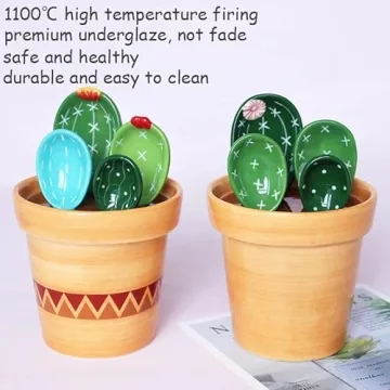 Charming Cactus Measuring Spoons Set for Baking Gifts