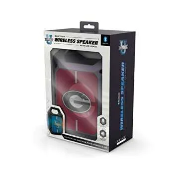 SOAR NCAA ShockBox XL LED Wireless Bluetooth Speaker, Georgia Bulldogs