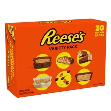 REESE'S Peanut Butter Candy Bulk Box 44.1oz 30 Count