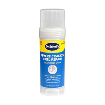 Dr. Scholl's Severe Cracked Heel Repair Restoring Balm 2.5oz, with 25% Urea for Dry, Cracked Feet, H...