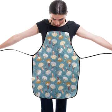 Sictlay Golden Girls Apron - Unisex Aprons Bulk for Kitchen Cooking Restaurant BBQ Painting Crafting