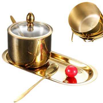 Hewnda Spice Box Set: Elegant Seasoning Storage Jars