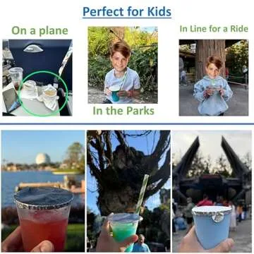 Kaizen Kreations Universal Cup Lid. Vacation Essentials Cruise Must Haves and Disney World Essentials and DisneyLand Essentials. Cruise Necessities for Parents and Adults with Kids (50 Pack)