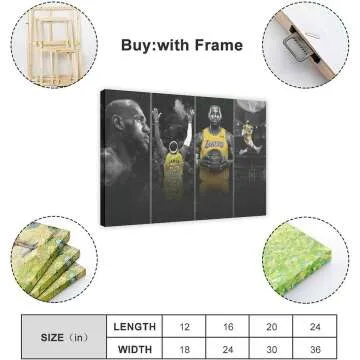 James Basketball Poster - ChicReed Canvas Print 12x18