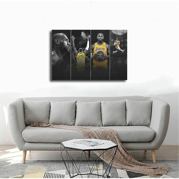 James Basketball Poster - ChicReed Canvas Print 12x18