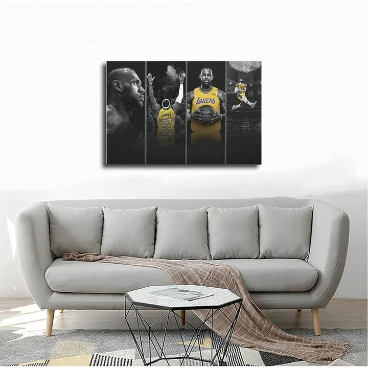 James Basketball Poster - ChicReed Canvas Print 12x18