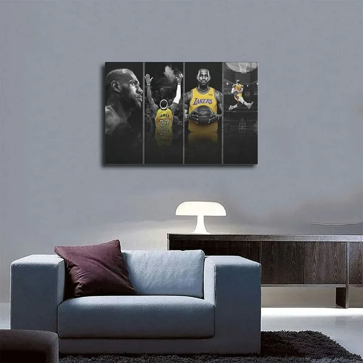 James Basketball Poster - ChicReed Canvas Print 12x18