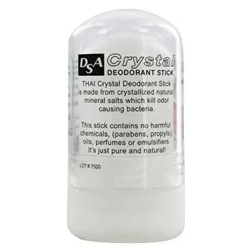 Thai Deodorant Stone Pure and Natural Crystal Mini Stick - 2 oz