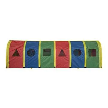 Pacific Play Tents 95200 Kids Super Sensory 9-Foot D Style Institutional Crawl Play Tunnel, 9' x 30"...