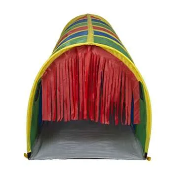 Pacific Play Tents 95200 Kids Super Sensory 9-Foot D Style Institutional Crawl Play Tunnel, 9' x 30" x 30", Multicolored