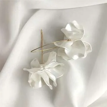 Stunning Handmade Flower Dangle Earrings for Women