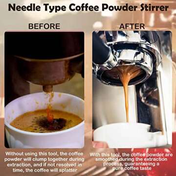 Premium Espresso Distribution Tool with Wood Handle