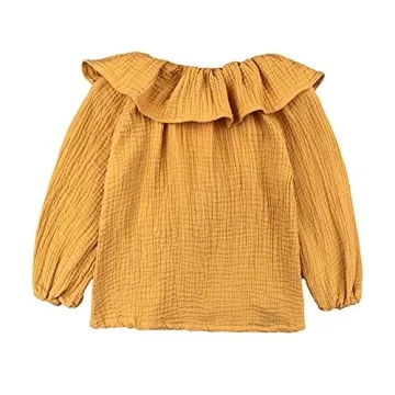 LOOLY Baby Girls Long Sleeve Blouse Soft Cotton Tops