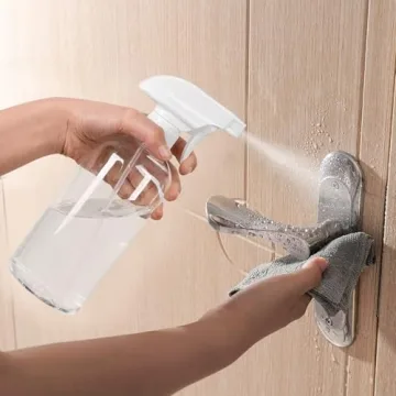 UUJOLY 17oz Refillable Spray Bottles for Home Use