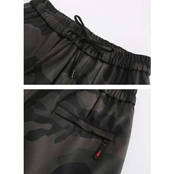 Comfortable Idopy Faux Leather Joggers for Modern Men