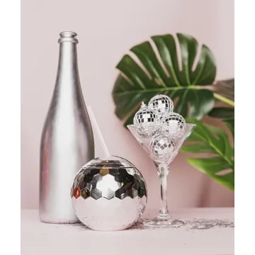 Andaz Press Disco Ball Cups 19oz Tumbler with Straw 4-Pack