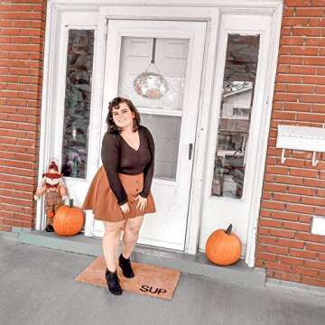 Durable Halloween Door Mat Made in USA | Eco-Friendly Entry Rug