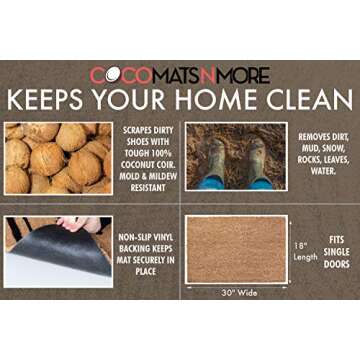 Durable Halloween Door Mat Made in USA | Eco-Friendly Entry Rug