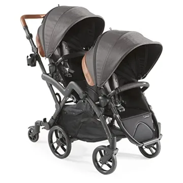 Contours Curve V2 Convertible Tandem Double Baby Stroller & Toddler Stroller - Twin Stroller, 360 Tu...