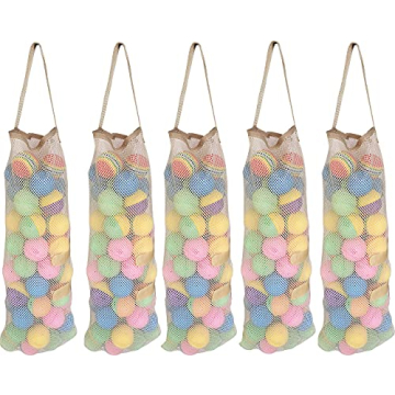 Premium 5 Pack Hanging Mesh Produce Bags for Storage