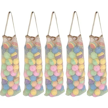 Premium 5 Pack Hanging Mesh Produce Bags for Storage