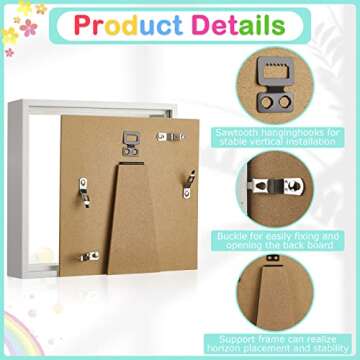 Tuanse Shadow Box Frame Set for Keepsakes & Crafts