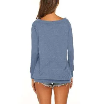 Halife Trendy Long Sleeve Off the Shoulder Shirt
