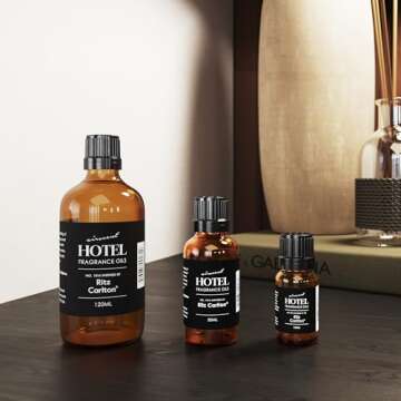Hotel Diffuser Oil Inspired by The Ritz Carlton Signature Hotel Scent - AirScent No. 1014 Essential Oil Blend - 30 mL, 1 fl oz Glass Bottle with Dropper Cap for Aromatherapy Diffusers and Humidifiers