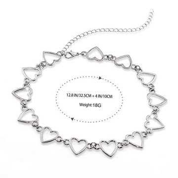 Suyi Heart Choker Necklace Trendy Women's Jewelry