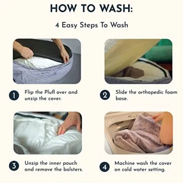 Plufl Human Dog Bed for Adults and Kids - Comfy & Washable