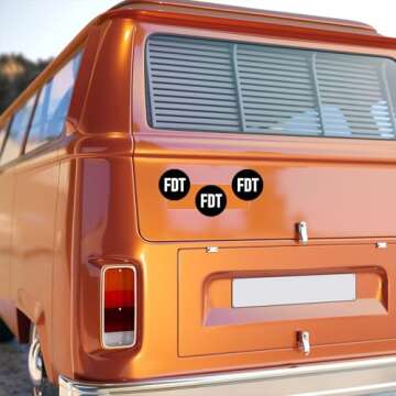 4 FDT Stickers 2.5" Fuck Donald Trump Sticker Round Anti Trump