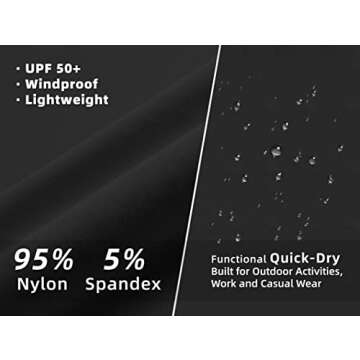 SANGTREE Girl's Cargo Jogger Pants,Lightweight Quick Dry Water Resistant Outdoor Lounge Hiking Joggers with Pockets,Quick Dry-Black,6-7 Years Toddler=Tag 130