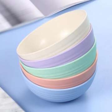 Eco-Friendly Unbreakable Wheat Straw Cereal Bowls