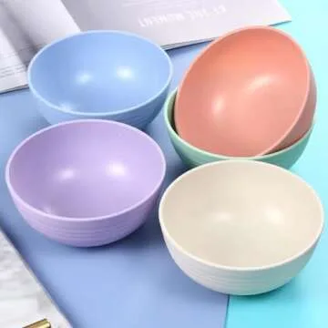 Eco-Friendly Unbreakable Wheat Straw Cereal Bowls