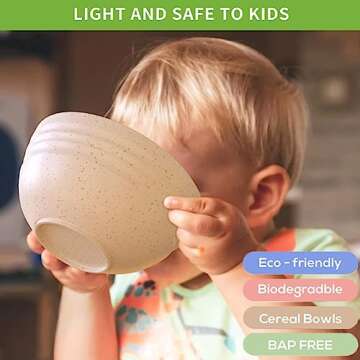 Eco-Friendly Unbreakable Wheat Straw Cereal Bowls