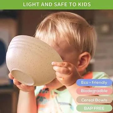 Eco-Friendly Unbreakable Wheat Straw Cereal Bowls