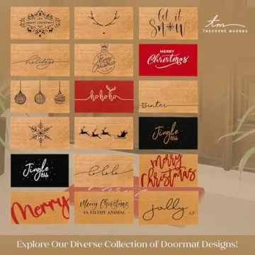 Elegant THEODORE MAGNUS Christmas Door Mat for Home