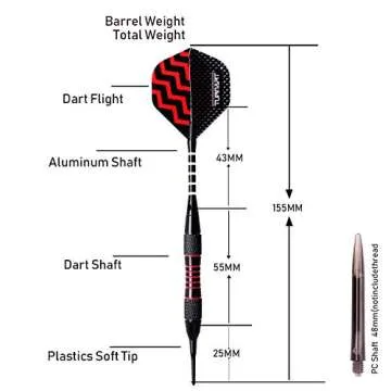 Turnart Professional Soft Tip Darts - Complete Set