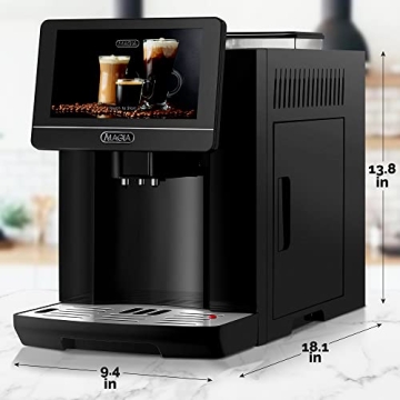 Zulay Magia Espresso Machine - Automatic, Customizable, Sleek