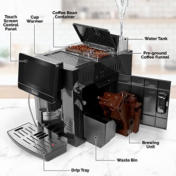 Zulay Magia Espresso Machine - Automatic, Customizable, Sleek