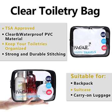 BAGAIL 8 Set/9 Set Packing Cubes Luggage Packing Organizer for Travel, Suitcase Packing Bags for Travel Accessories(Teal, 8 Set)