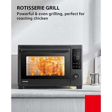 Shop TOSHIBA Air Fry Toaster Oven, 34QT with 9 Functions