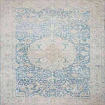 Loloi Chris Loves Julia Jules Collection JUL-03 2'-0" x 5'-0" Antique/Sky Accent Rug