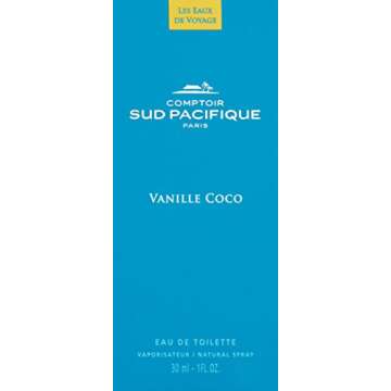 Comptoir Sud Pacifique Vanille Coco Eau de Toilette Spray, 1 Fl Oz