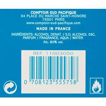 Comptoir Sud Pacifique Vanille Coco Eau de Toilette Spray, 1 Fl Oz
