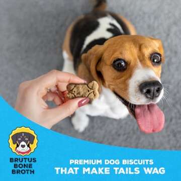 Brutus Bone Broth Biscuits - Tasty Healthy Dog Treats