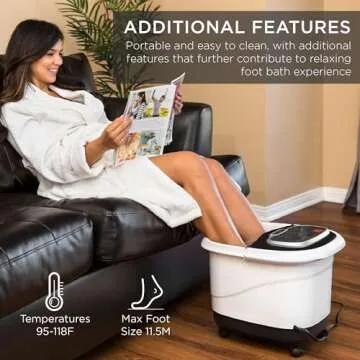 Motorized Foot Spa with Adjustable Shower & Massage