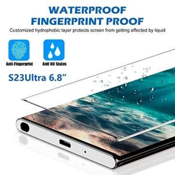 2 Pack Screen Protectors for Samsung S23 Ultra 5G